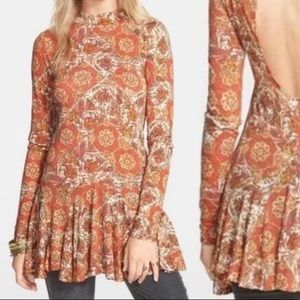 Free People Annabelle Printed Tunic sz xs